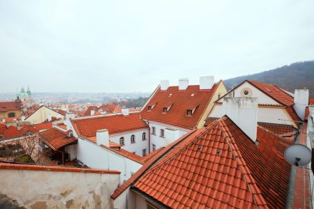 Top view of  Prague Top view of  Prague. Czech Republic
